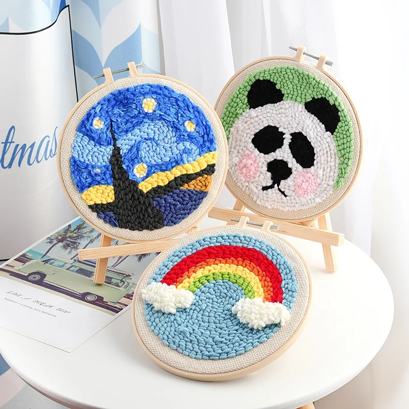 Magic DIY Punch Needle Embroidery Kit for Beginner Embroidery Starter Kit for Beginner