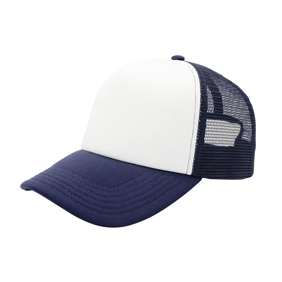 2025 OEM B&S  Fashion Trend Assorted Colors 5 Panel High Quality Back Mesh Trucker Hat Caps Custom Logo