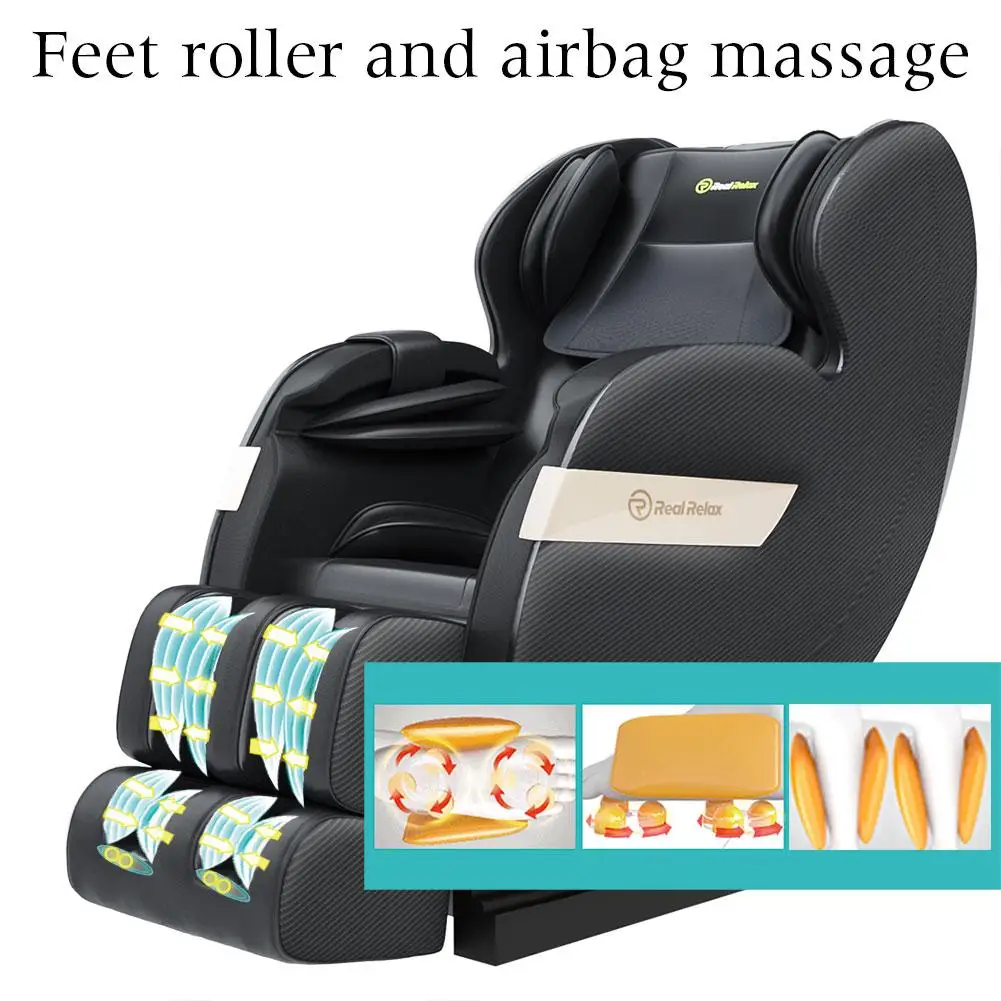 Warehouse in USA Real Relax Favor-03 Wholesale Luxury Electric Shiatsu Home Sofa Massage Chair