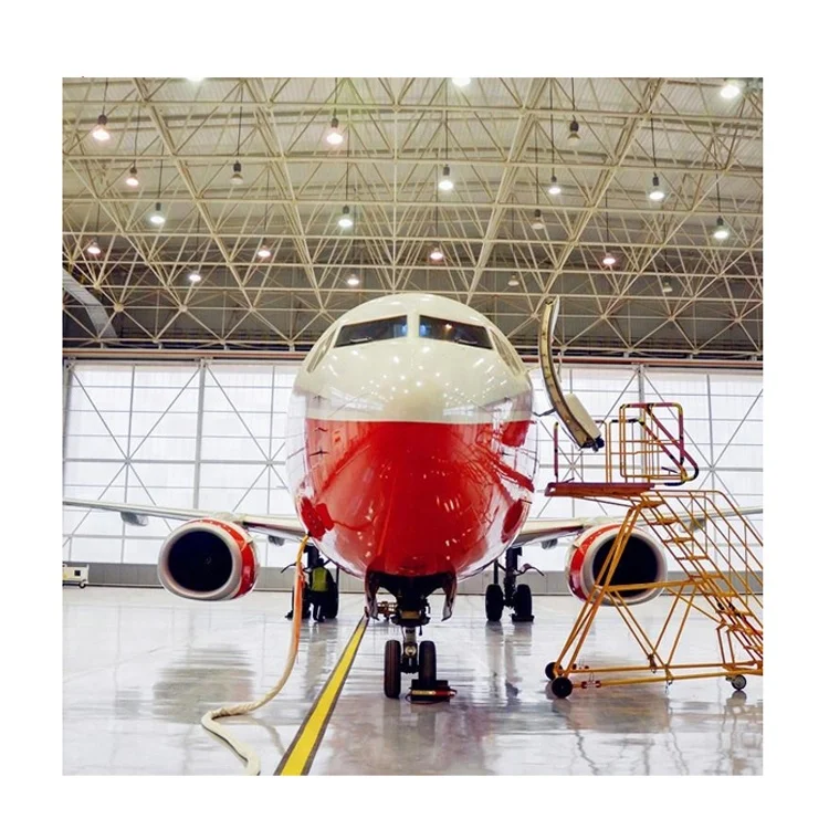 Prefabricated Aviation Building Space Frame Steel Structure Factory Warehouse A ircraft Hangar