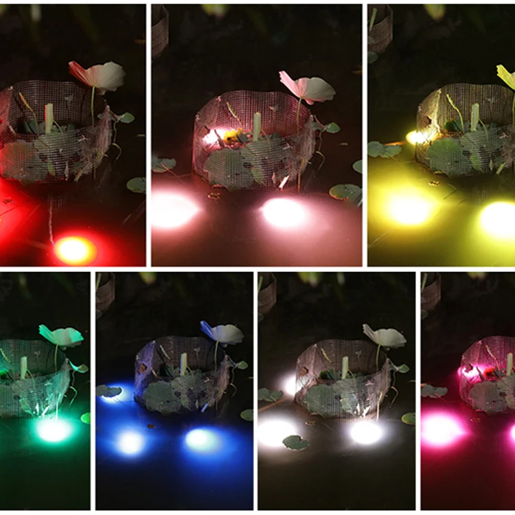  Наружный пейзаж плавательный бассейн фонтан водонепроницаемый ip65 rgb 3 Вт Солнечный светодиодный подводный