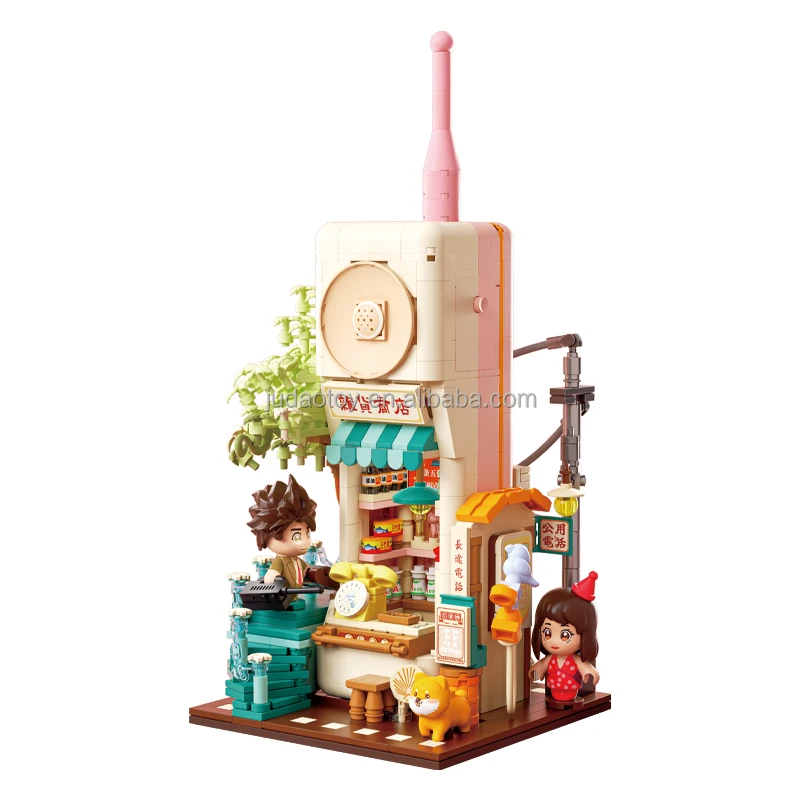 SEMBO Blocks 801014 Grocery store Model building block MOC small particle blocks Creative puzzle toys bricks gifts for kids