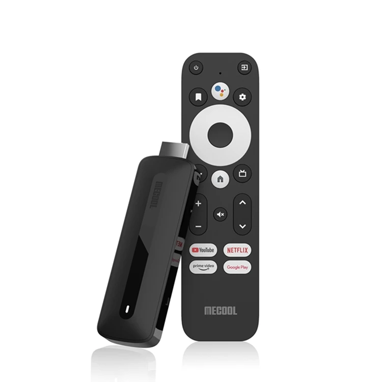 High Quality MECOOL KD3 Amlogic S905Y4 Android TV Box 2G RAM 8G ROM 4K Mini Smart Voice Remote Control Android 11 ATV TV Stick