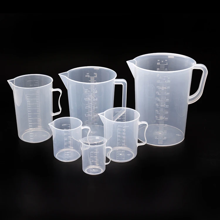 Kitchen Baking transparent graduated plastic measuring beaker cup pp plastic measuring jug