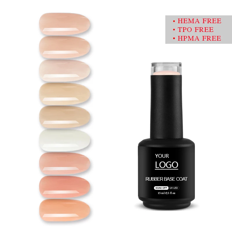 CCO factory brand 15ml salon professional nails gel  product private label rubber base gel