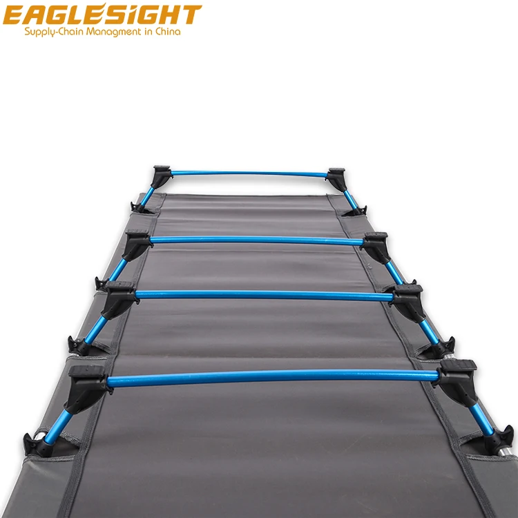 Folding Camping Cot Bed Supports 200 kg Heavy Duty Portable Sleeping Cot for Outdoor and Indoor, Travel Cot Bed with Storage Bag