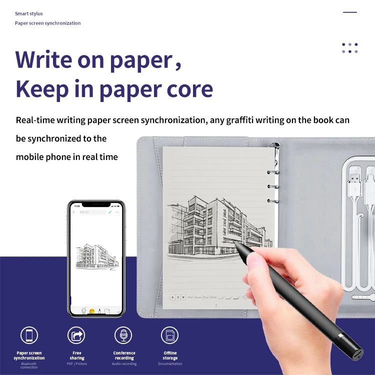 New Technology Cloud Storage Note Book Smart Writing Sync Diary With Lock Smart Pen
