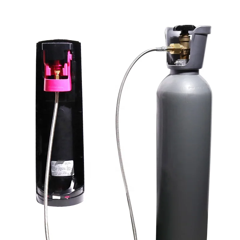 1.5m Soda Water Cylinder Soda Maker Stream DUO Terra Art Quick Disconnect to External Co2 Tank Adapter & Hose Kit W/QD Connector