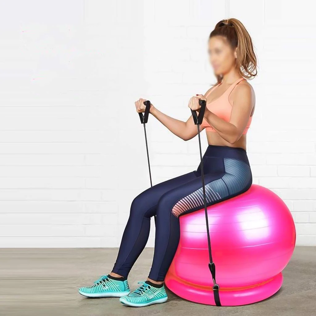 Germany original single PVC yoga ball base circle 60cm environmental protection material thickened