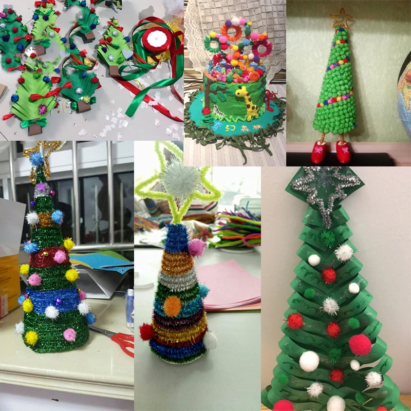 Блестящий помпон 10/15/20/25/30 мм Пушистый Плюшевый ремесло помпоны «сделай сам» шар для Рождественского украшения детские игрушки аксессуары кукол