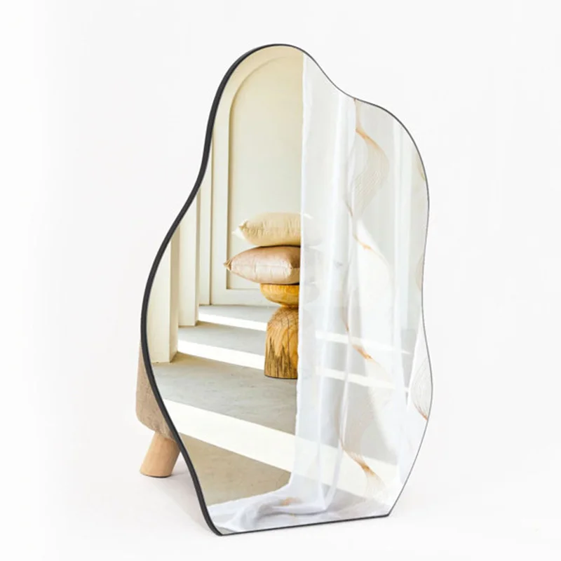 wall mounted irregular shaped mirror Beite newly design black frame irregular mirrors wall for wholesale