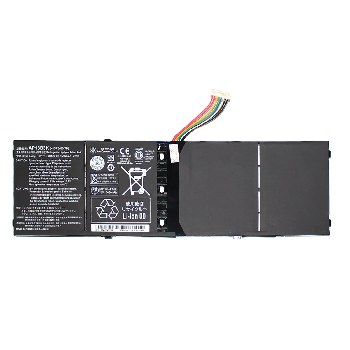OEM ноутбук батарея AP13B3K для Acer Aspire M5-583 M5-583P R7-571 R7-571G R3-471TG V5-583P V5-552PG-X809