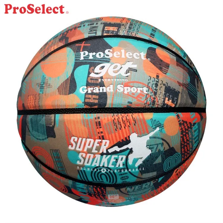 Proselect High Performance Green Outside Freestyle Basketball Ball