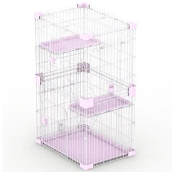 Pets New Inventions 2-Tier Cat Cage Cat House by carbon steel wire Custom