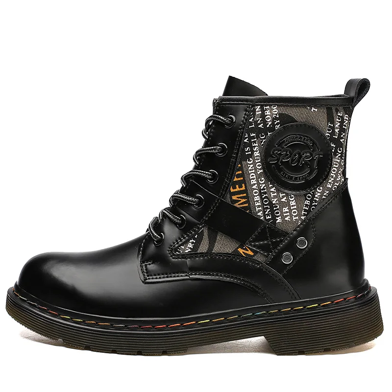 
 Новое поступление, оптовая продажа с завода, высококачественные кожаные мужские ботинки, Нескользящие высокие спортивные ботинки, мягкие повседневные ботинки  