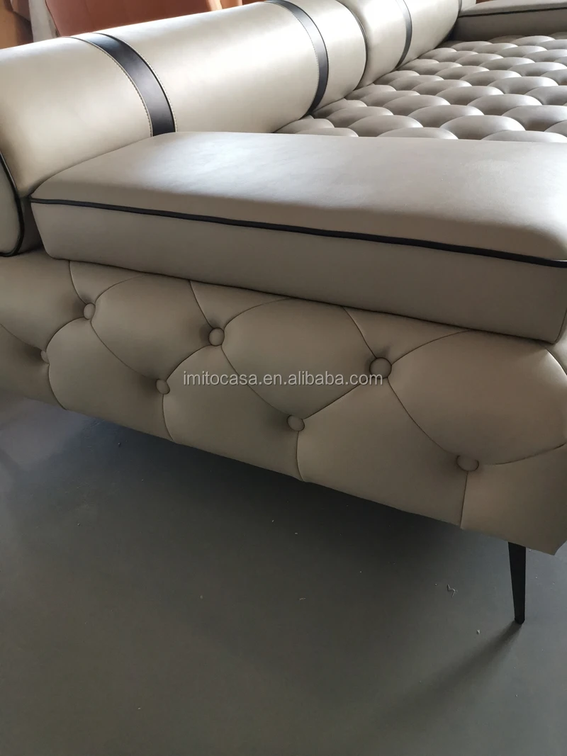 IMITO CASA Italian Luxury Furniture Living Room Comfortable Sofa Bed Modern Button Tufted Sofa Couch Chesterfield Recliner Sofa