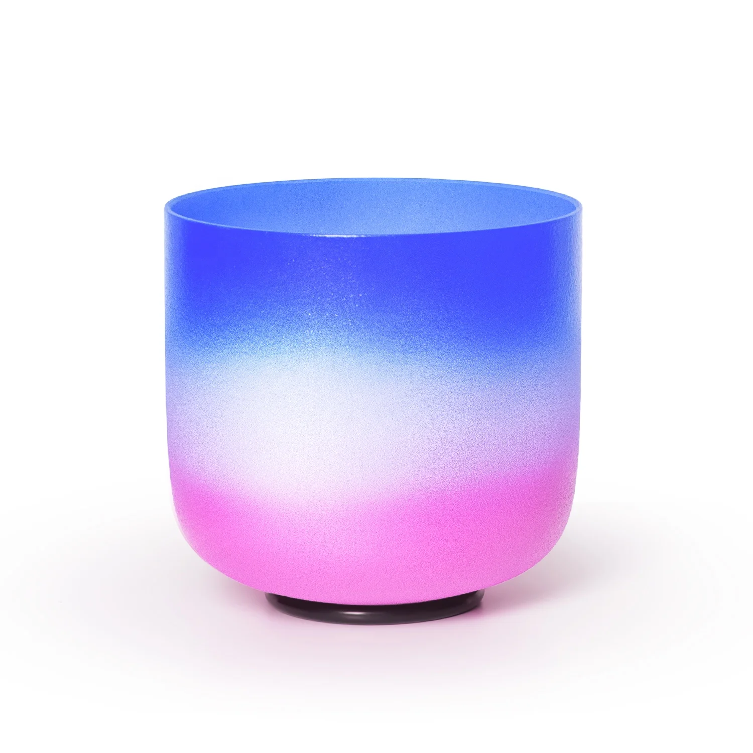 KVKA Chakra Quartz Frosted Crystal Singing Bowl Rainbow Colored Free Shipping