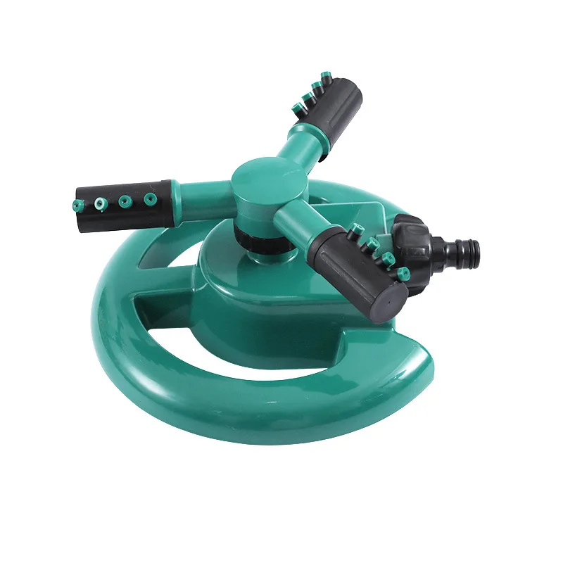 Manufacturers wholesale lawn disc sprinklers three forks can rotate plastic sprinklers 360 degrees rotation water