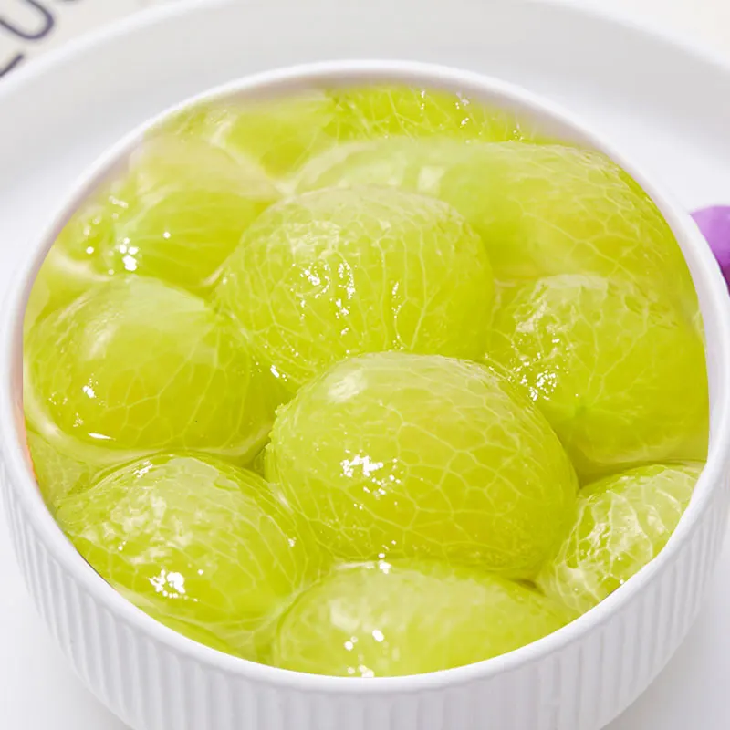 Peeled grape canned suitable for bubble tea or grape flavored drinks 850g wholesale