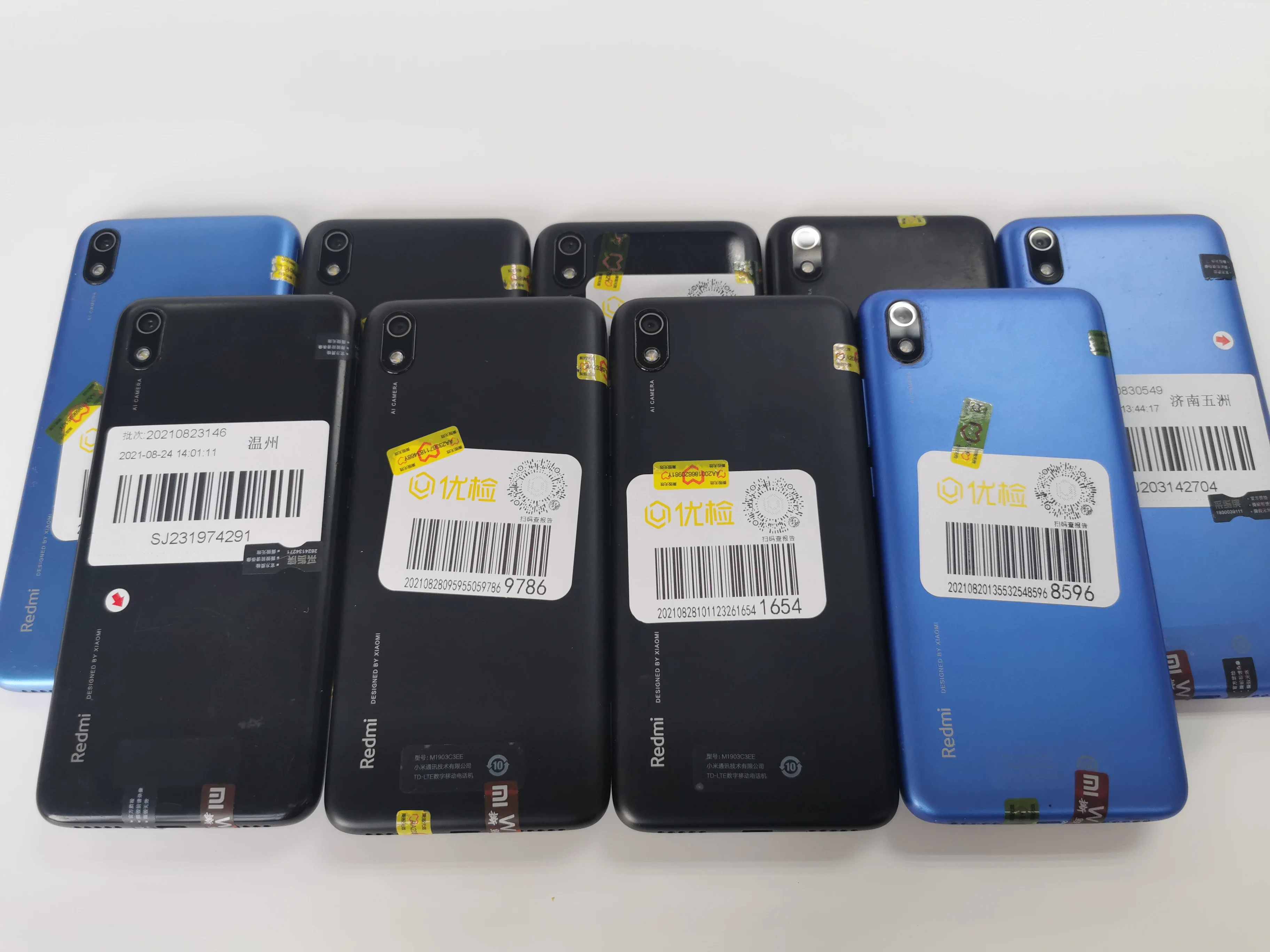 5.45 inch LCD 3+32G dual SIM global version Snapdragon used seconhand xiaomi smartphone for Xiaomi Redmi 7A