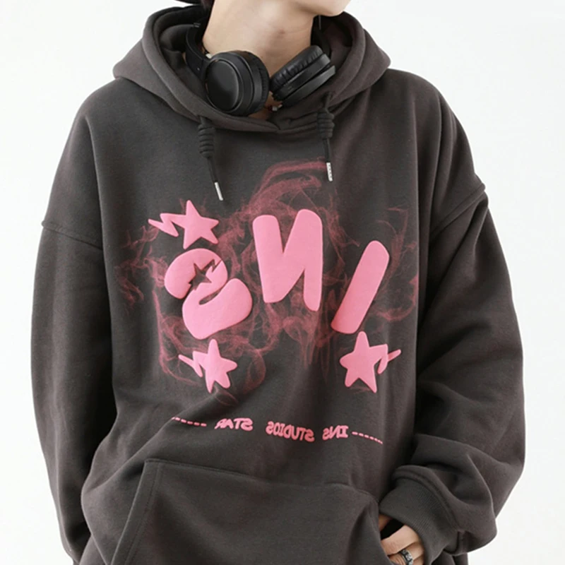 OEM Manufacturer Mens Cotton Oversized Streetwear Pullover Multi Color Custom Logo 3d Puff Printing Hoodies