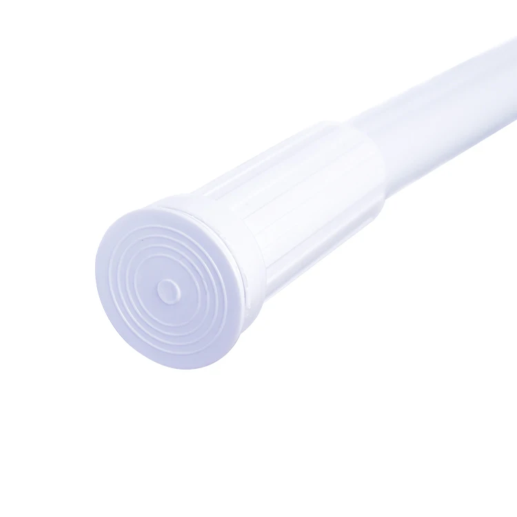 25mm Wall Mount Bathroom Suction Aluminum Fixed Extendable Shower Rod for Wardrobe