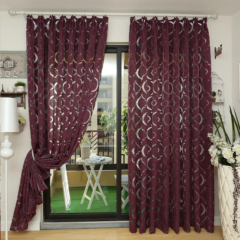Factory Supply Sheer Curtains for Living Room Floral Pattern Printed Curtains Window Drapes for Bedroom Nursery Kitchen