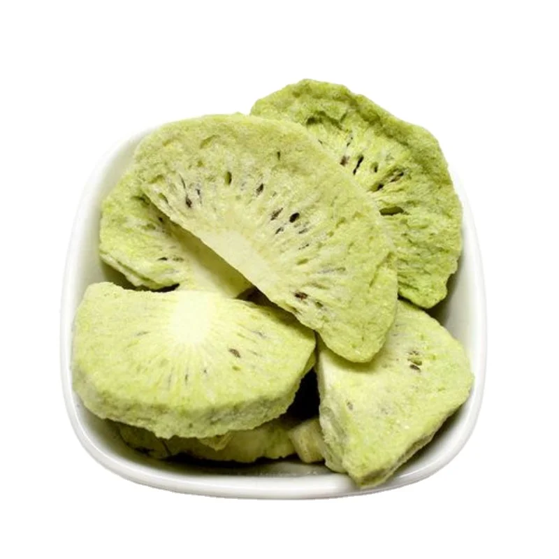 Guoyue Bulk Price China Freeze-Dried Kiwi Granules Gefriergetrocknete Kiwi Cube lyofilizovane Sliced Freeze Dried Kiwi Fruit