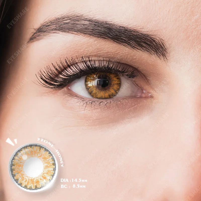 Eyeshare LENSES Amara 1Pair 3 TONE Series Cosmetic Contact Lenses Colored Lenses for Eyes Fresh Tone