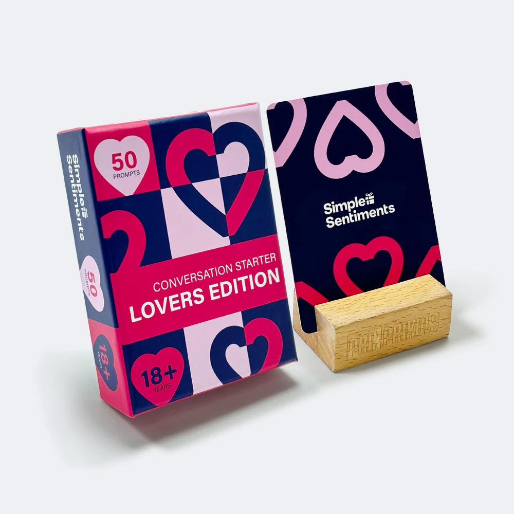 Custom oem creating conversational starter game cards printing design date night ideas card games for couples