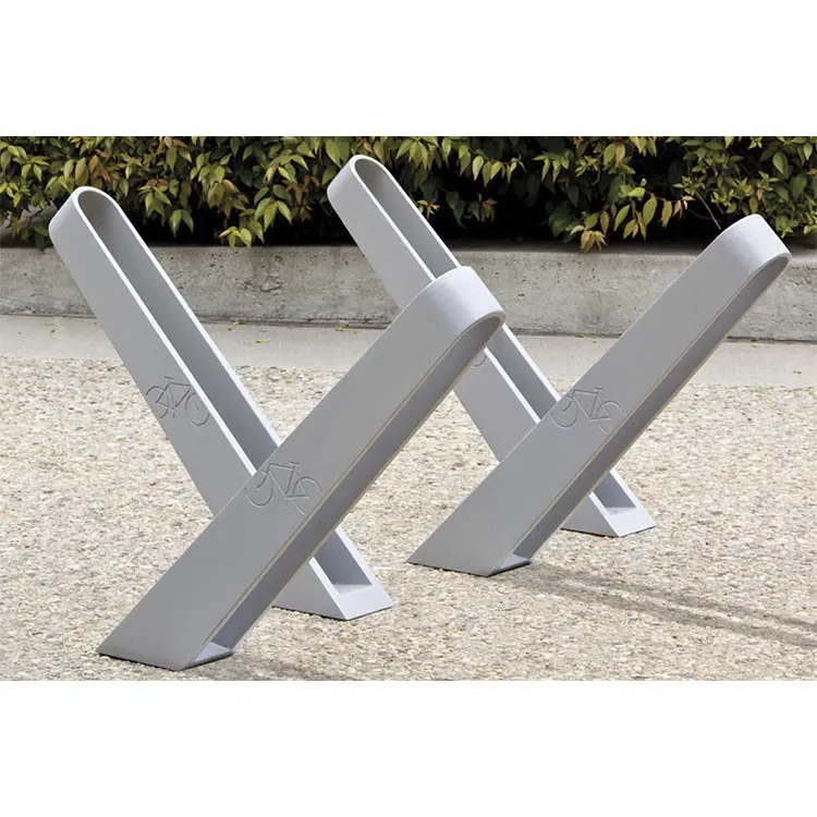 
galvanized steel bike parking rack outdoor street modern metal bicycle stand 