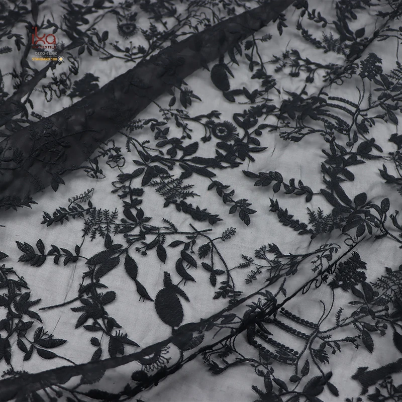 Natural Luxury Wedding Decor Textiles Custom Dyed Print Embroidered Organza 100% Silk Fabrics for Dresses