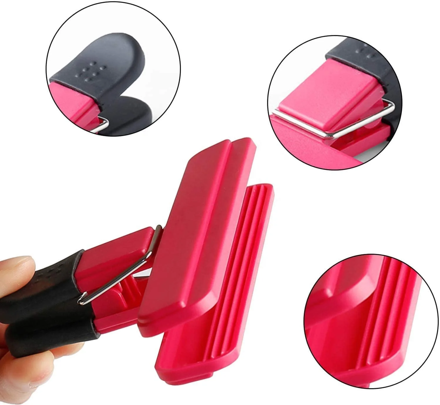 Heavy Duty Chip Bag Clips Food Clips Bag Sealing Clips Plastic Air Tight Seal Grip for Crisp Coffee Snacks Bagged Food