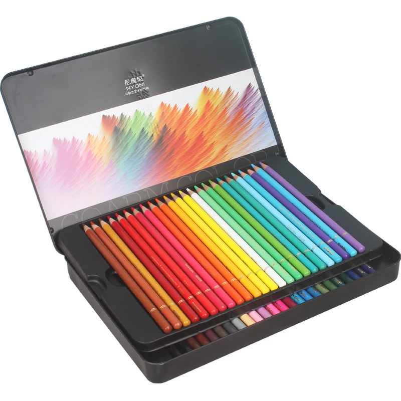NYONI N8520-48 professional color pencil color pencils set colour 48 Colored Pencils