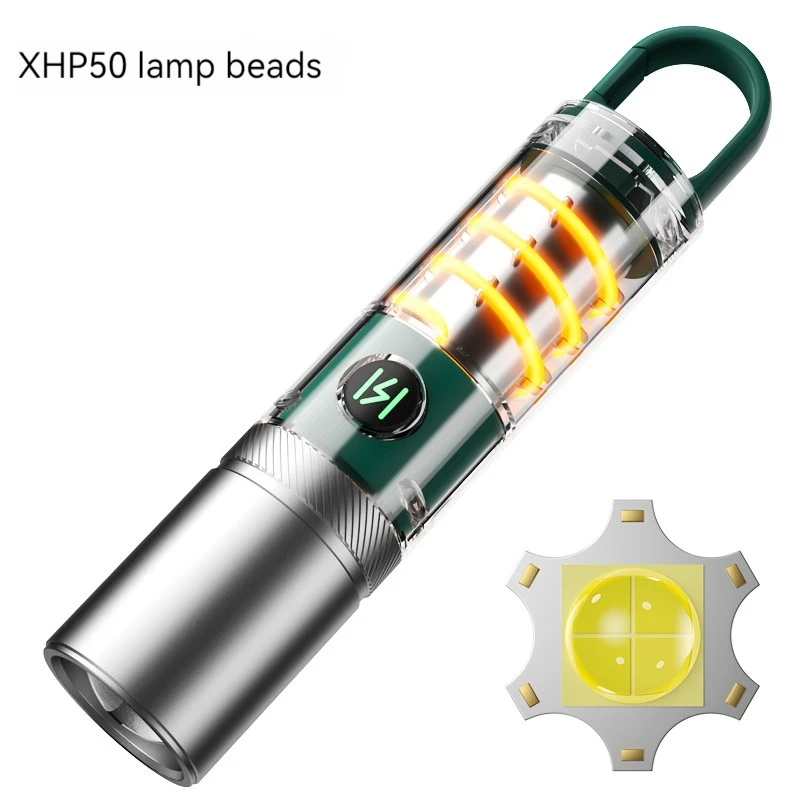 Portable Powerful LED Waterproof Torch Light Zoom Tactical Flashlight Led Flashlight With Hook