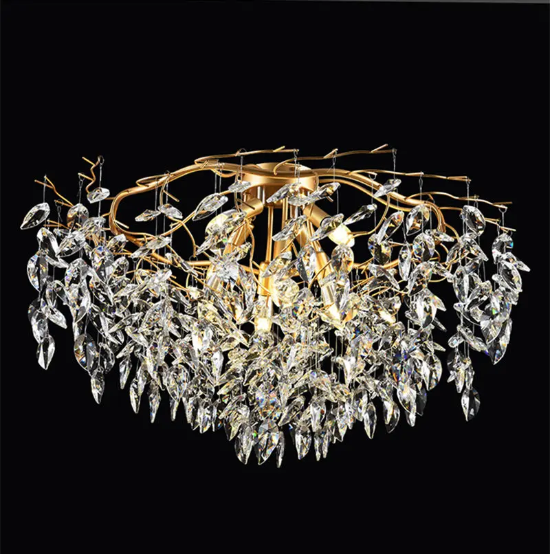 
Bedroom crystal ceiling lights E14 modern crystal ceiling lamp 