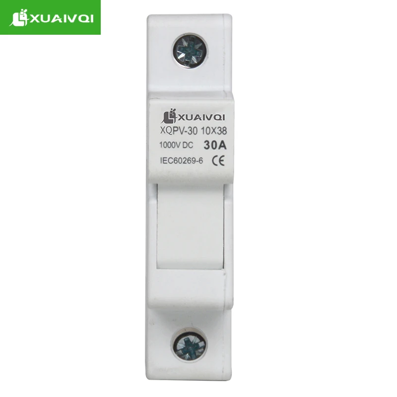 DC Fuse PV Photovoltaic System 32 Amp1000V Din Rail Electronic Solar Fuse Holder