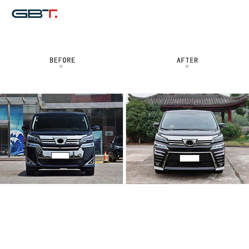 GBT Plastic facelift conversion parts body kit for toyota Vellfire 2019/Vellfire 30 series upgrade to modellista