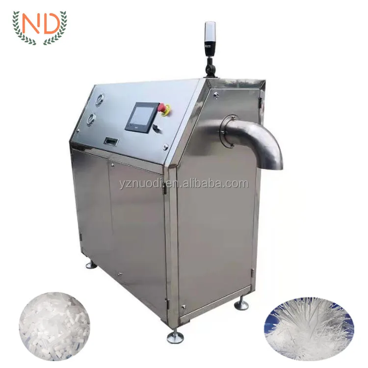 automatic dry ice pelletizer cube maker machine co2 dry ice block pelleting making machine