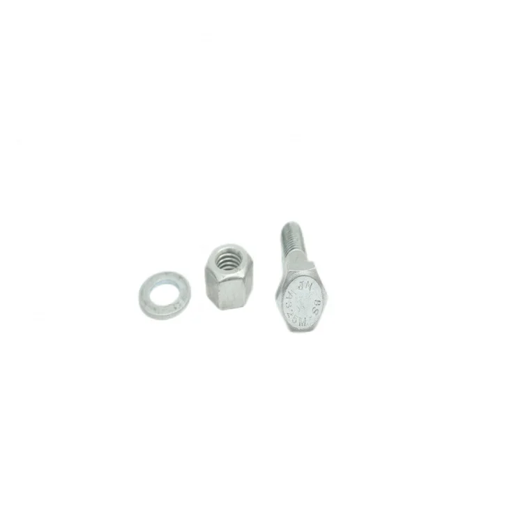 ISO898-2 DIN933 Стандартный M16 M24 болты с шестигранной головкой болт гайкой плоская шайба пружинная
