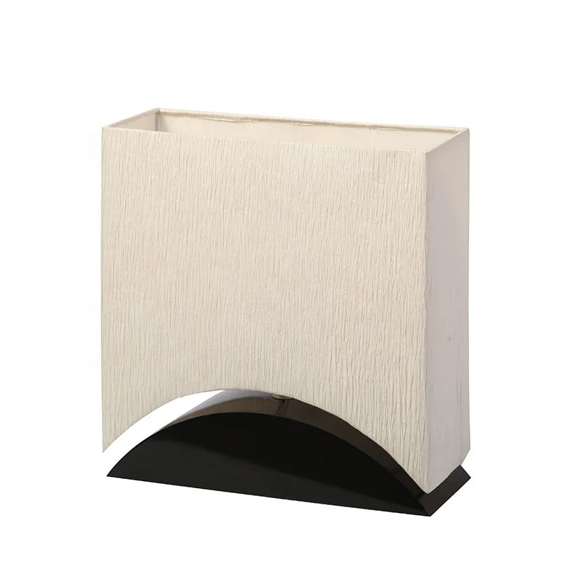 Vintage White Lampshade Base Table Lamp LED E27 Bulbs with Wrinkled Paper Electric Wooden Modern Nordic Lamp Novel Products 2024