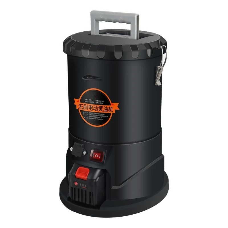24V 220V Lithium Battery Electric Grease Pump Machine Barrel Type Electric Grease Bucket Lubrication Pump for Excavator Loaders