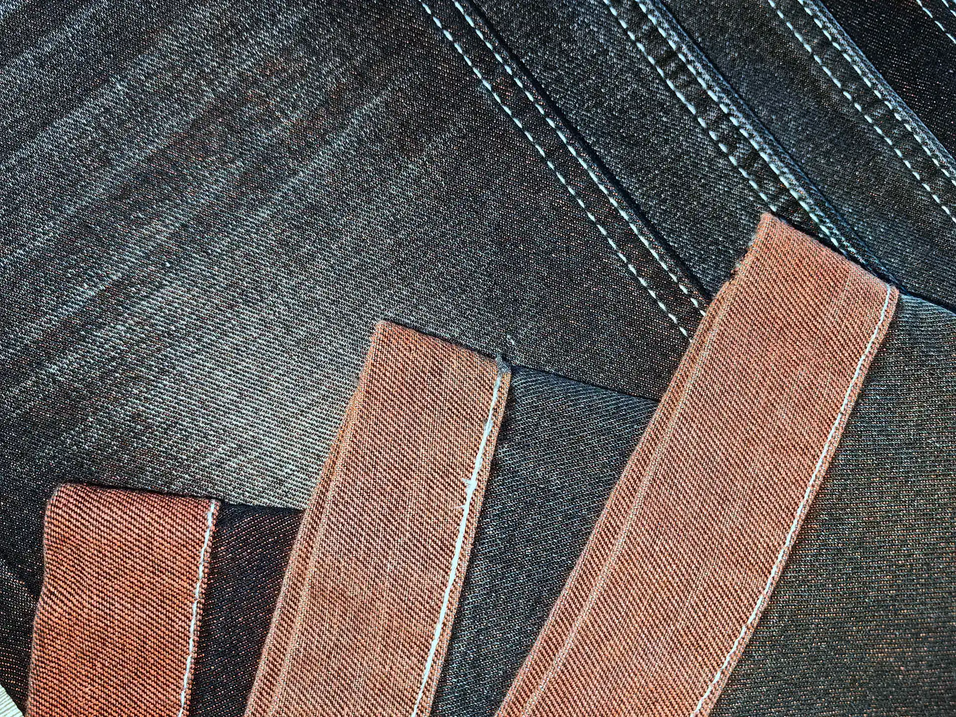 Fashion wholesale manufacturer supplier Multicolor twill washed non stretch cotton denim fabric