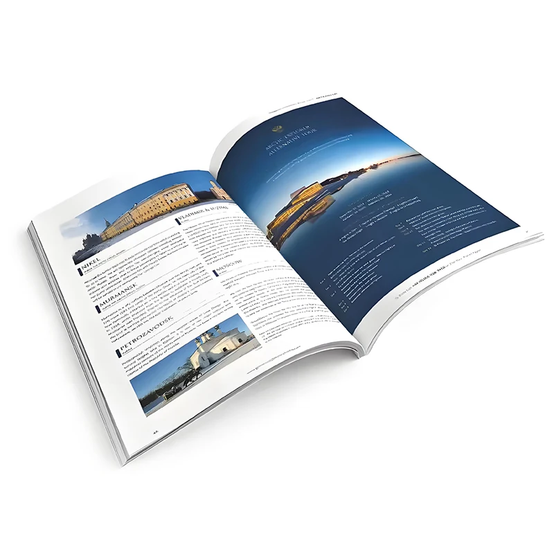 Wholesale Custom Print Soft Cover English Journal Paperback Book Magazine Printing