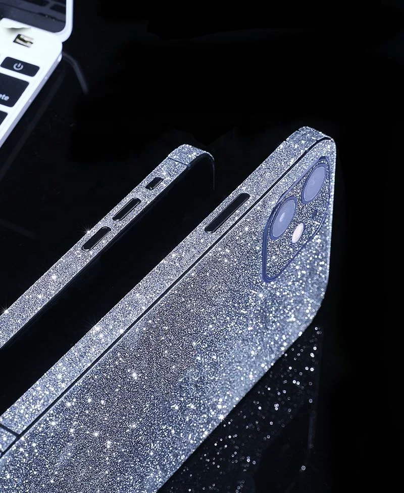 Полностью покрытая ПВХ блестящая пленка для задней панели телефона iPhone