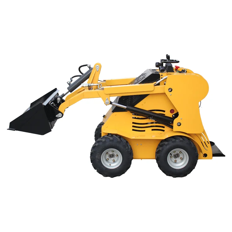 Shanghai VIFT Manufacturing New Product High Efficiency Hydraulic Wheel Type Mini Skid Loader EPA Euro 5 Certificate Attachments