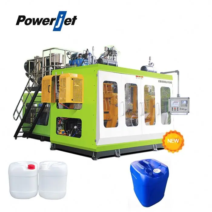 Powerjet высокая скорость Двойной Станции пластиковые химические бочки ведро экструзии выдувная формовочная машина
