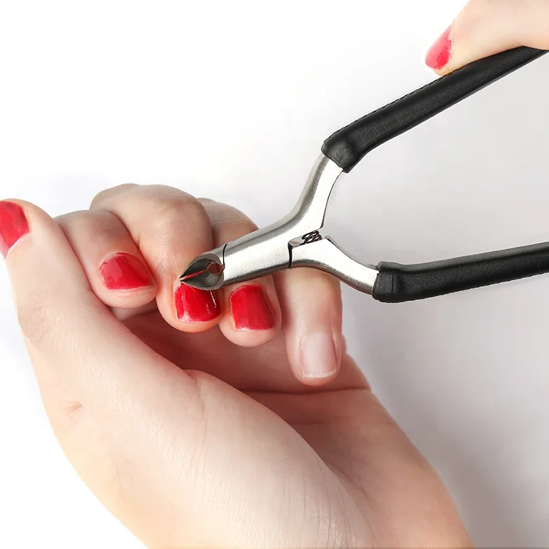 1pc Nail Cuticle Nipper Olecranon Scissors Toenail Ingrown Remove Dead Skin Scissor T-shape Stainless Steel Manicure Plier Tool