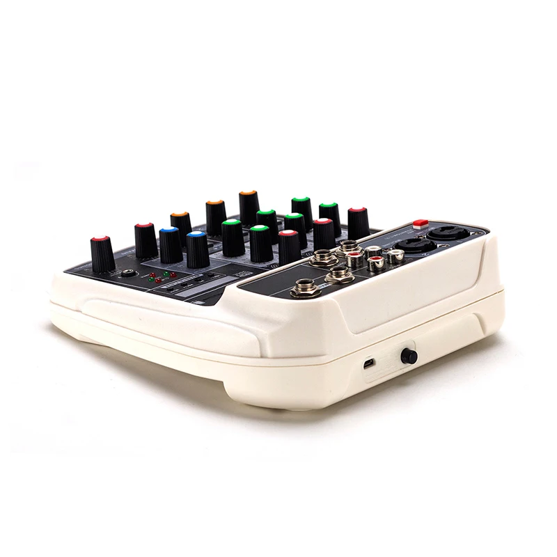  professional portable pc mini 4 channel dsp effect sound console mixing usb dj studio recording stereo music audio mix mixer