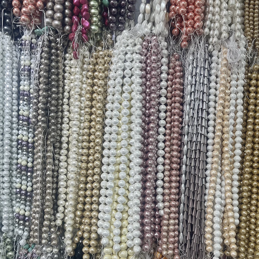 Wholesale Cheap Different Shape Shell Bead Strand Freshwater Mother Of Pearl Beads for Diy Jewelry Making Accessory